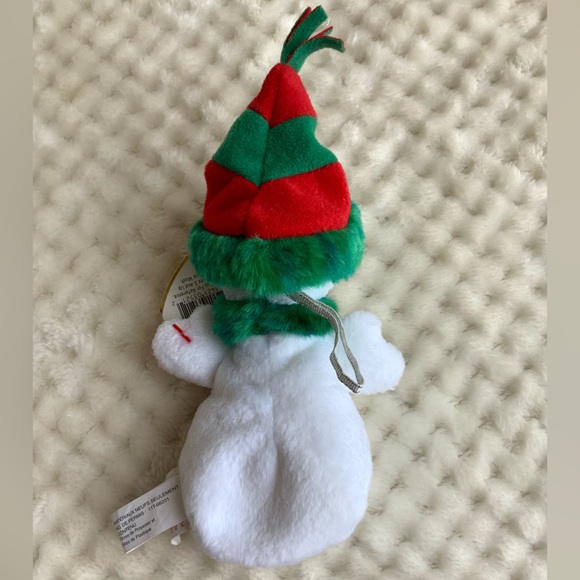 Ty Jingle Beanies Collection Snowgirl Plush Ornament Stuffed Animal Toy w Tags - Picture 14 of 16
